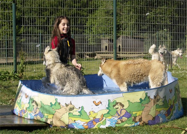 Les Liubov a la piscine