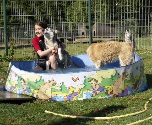 Les Liubov a la piscine